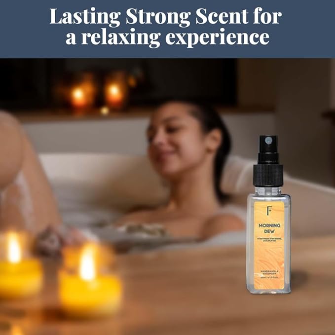 Folkulture Bathroom Spray - Odor Eliminator | Set of 3 Freshener Sprays for Home, Car, Bathroom | 5.1 Fl Oz| Vanilla, Lavender, Rose Scented Deodorizer | Room Spray | Guest Bathroom & Home Essentials