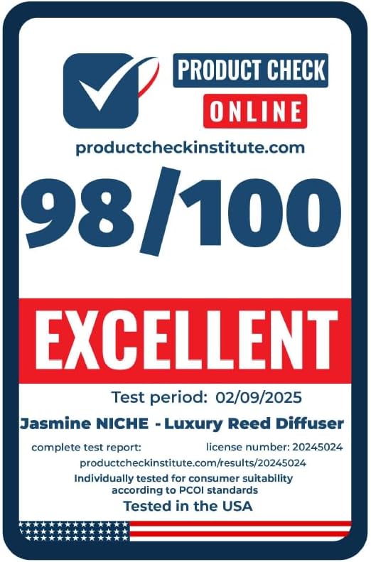 Luxury Reed Diffuser White Rose Scent for Home Aromatherapy Long Lasting Essential Oil Fragrance Sticks for Room Office Relaxing Floral Air Freshener Gift Set Decorative 160ml