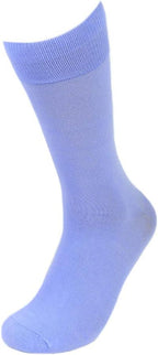 Feraricci Solid Color Casual Dress Socks for Men - Colorful & Comfortable Crew Socks