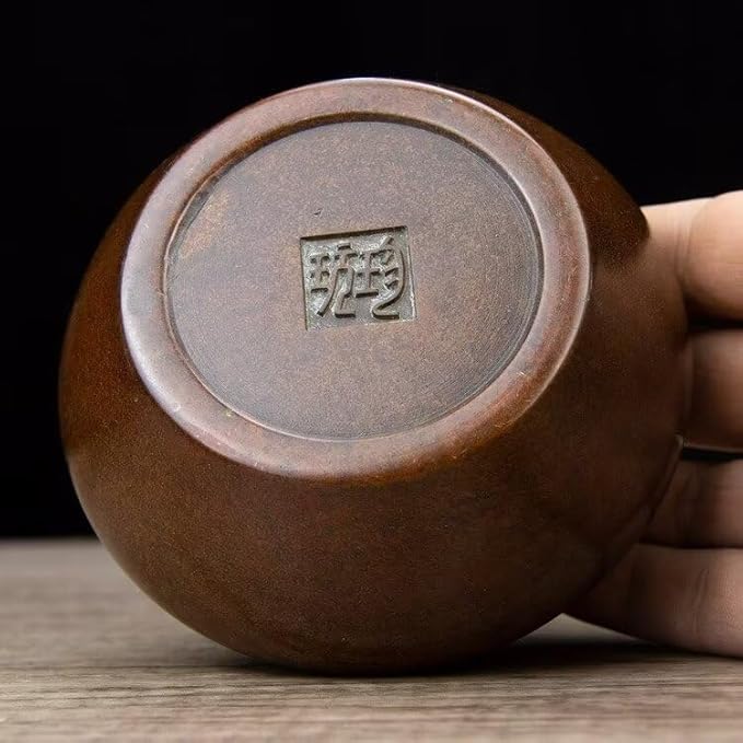 Copper Incense Burner Chinese Brass Incense Burner Kit Traditional Zen Incense Burner Antique Style Office Yoga Home Decor 4.3 * 4.3 * 3.9IN 2.8LB