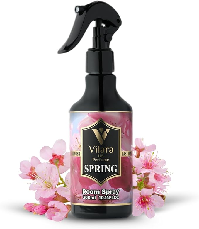 Room Spray Freshener - Long-Lasting Luxury Scents - Room and Linen Spray for Bedding, Sheets, Fabric, Furniture for Aromatherapy - 10.14 fl oz (Spring)