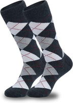 HHX YONLEE Dress Socks 5/6/10 Pairs Crew Argyle Colorful Cotton Novelty Casual Happy Fun