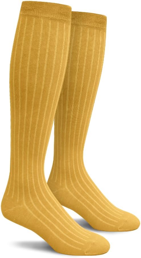 Knee High Solid Color Cotton Socks for Men Women and Youth