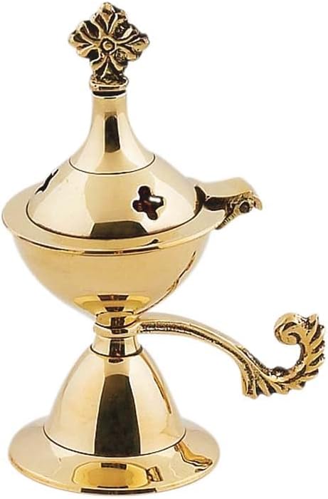 Christian Byzantine Orthodox Greek Censer Incense Burner Liturgy (7707b)