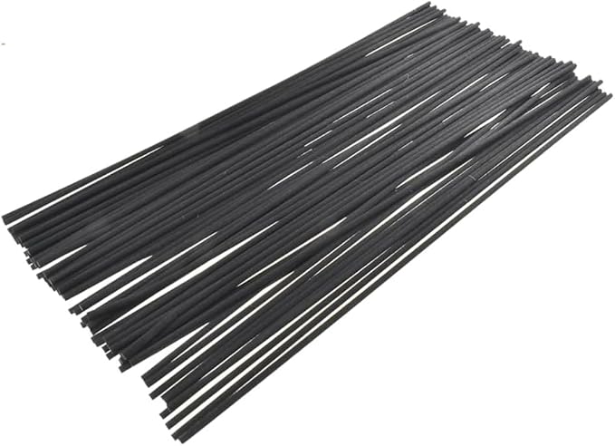 Urban Naturals Reed Diffuser Sticks 10 Inch Black Fiber, 50 Count, Premium Replacement for Fragrance Oil Diffusers