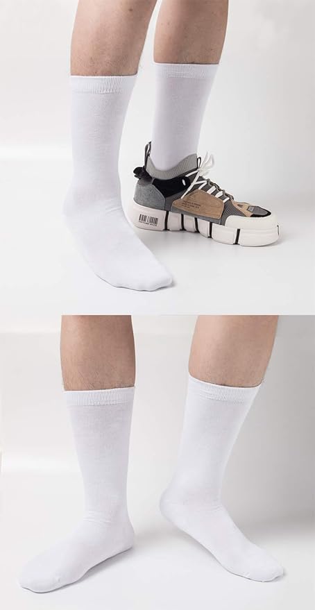 Sock Amazing Unisex Bamboo Rayon Socks Super Soft Black Crew Socks 8 Pack