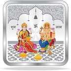 lakshmii Ganesh Ji Pooja Item Indian Diwali Deepawali dhanteras New Year Items Pack of 1 (10 GM Square Multicolor)