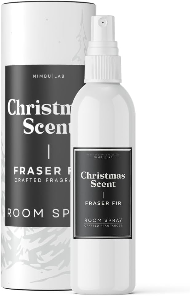 Fraser Fir Tree Scent Room Spray – Long-Lasting Natural Air Freshener | Linen & Fabric Spray for Home | Traditional Fresh Pine Scent | Eco-Friendly | Fresh-Cut Tree | 8oz by Nimbu Lab