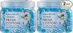 SMELLS BEGONE Odor Eliminator Gel Beads - 12 oz, Pack of 2 - Eliminates Odor in Bathrooms, Cars, Boats, RVs & Pet Areas - Air Freshener - Made with Essential Oils - Fresh Cotton Scent
