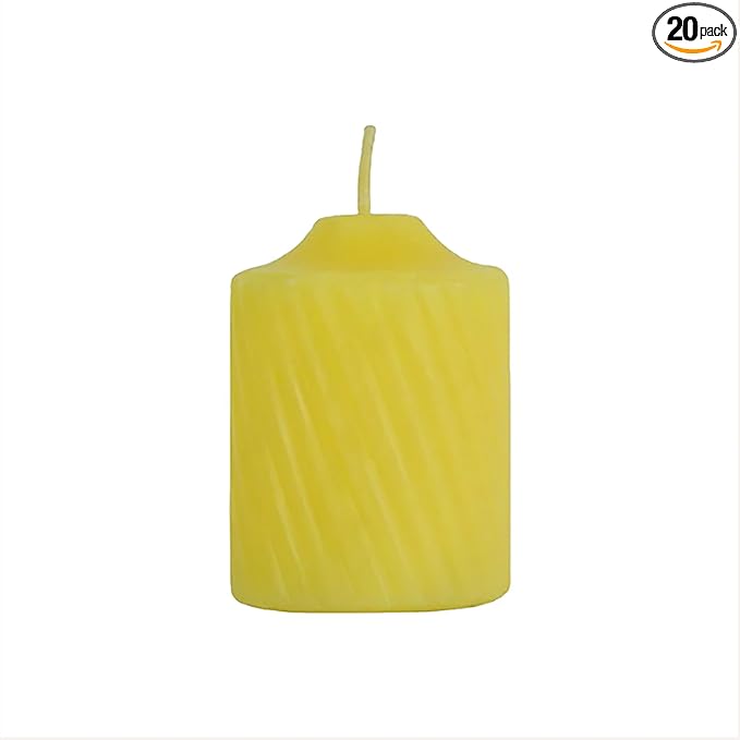 Scented Votive Candles - 15 Hour Burn Time - Ideal for Outdoor Events, Weddings, Birthday and Parties - Made in The USA, Box of 20 Scentinella