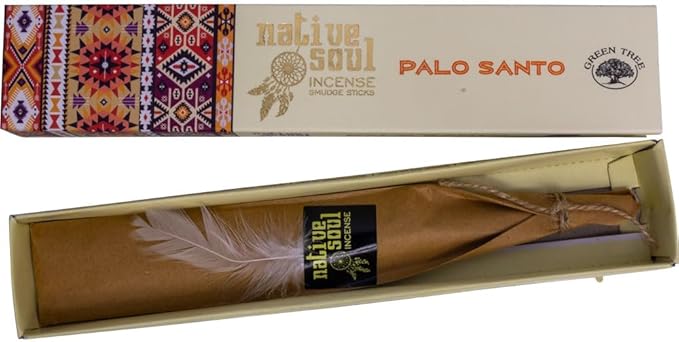 Native Soul Incense Smudge Sticks, Pack of 12, 15 Grams, Palo Santo