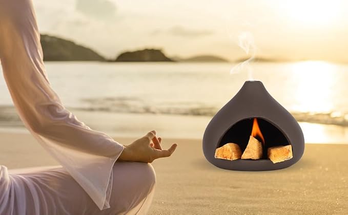 Palo Santo Burner, A mini Chimney for Burning Palo Santo Sticks and sage, Chimeneas Incense Holder, Cone Burner, Smudge Bowls for Yoga and Meditation Rooms, Incense Bowls