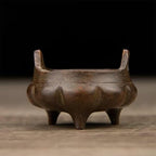 Incense Burner Chinese Incense Holder Brass Incense Burner Zen Copper Incense Burner Antique Style Home Office Fengshui Decor 2 * 2 * 1.4IN 0.2LB
