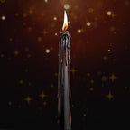 12PCS 10-Inch Black Bleeding Taper Candles,Vampire Tears Taper Candles- Unscented Ideal for Gothic Rituals Halloween, Christmas, Rituals, and Themed Party Decor