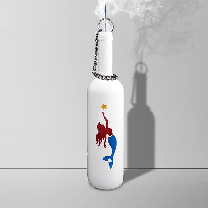 Sermo Marine Series Glass Smoking Bottle Incense Holder Burner (Mermaid)