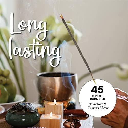 White Copal Incense Sticks Mexico - (40+ Sticks) Thick, Natural Resin Incense & Clean Charcoal Free Made from Upcycled Flowers | Sweet Smelling Spiritual Incense for Purification (Incienso De Copal)…