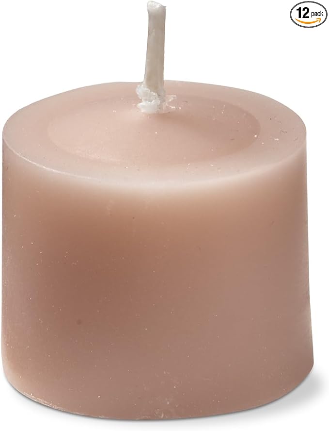tag Color Studio Votive Candles Set of 12 Blush Smokeless Paraffin Wax Burn Time 5 Hrs. Votive Blush