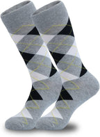 HHX YONLEE Dress Socks 5/6/10 Pairs Crew Argyle Colorful Cotton Novelty Casual Happy Fun