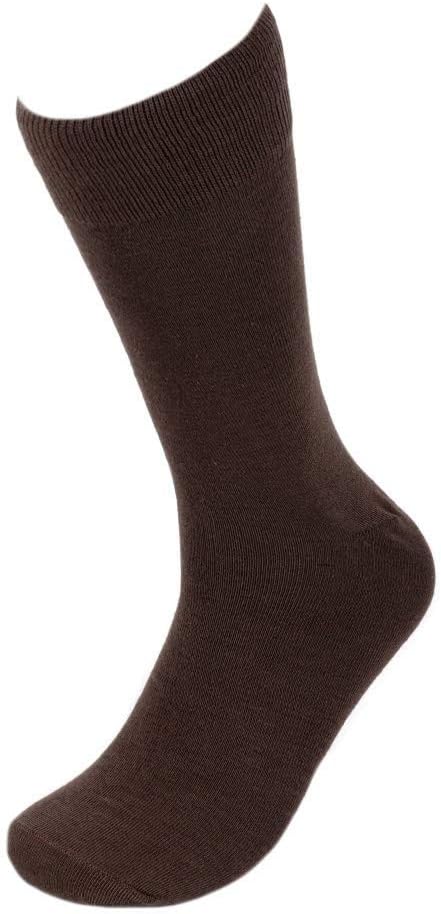 Feraricci Solid Color Casual Dress Socks for Men - Colorful & Comfortable Crew Socks