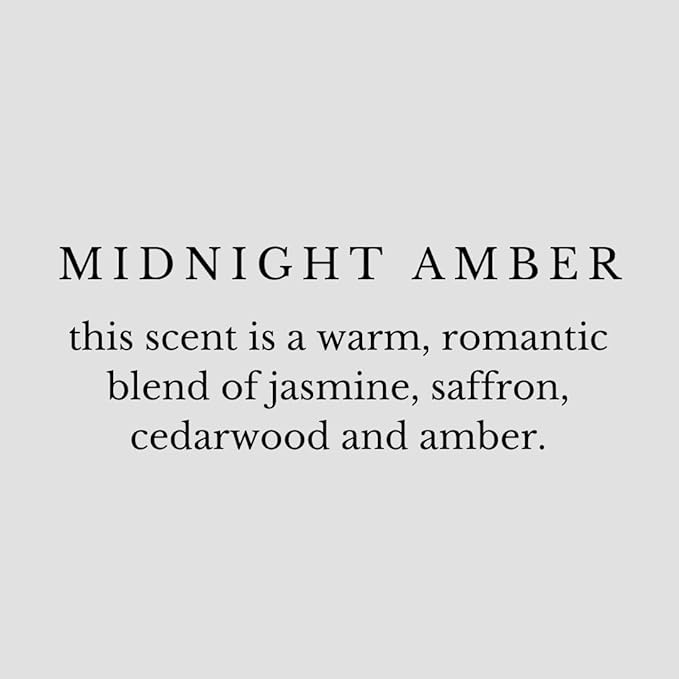 River Birch Luxury Linen and Room Spray - Midnight Amber Home Signature Scent - Room Fragrance Spray - Fragrant Fresh Linen Air Freshener - Handmade in Texas - 4 oz Glass Amber Gold Top