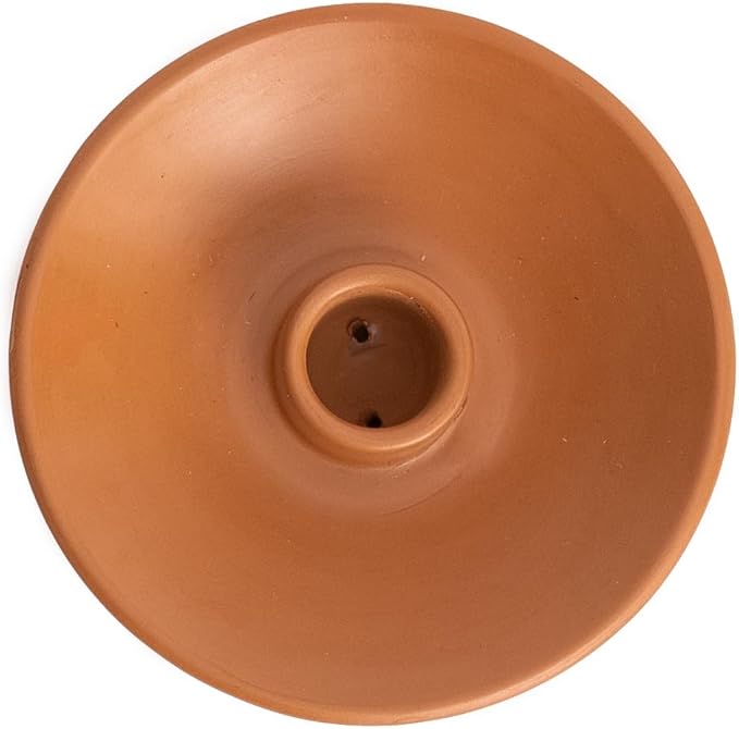 Luna Sundara Authentic Peru Pottery Palo Santo Holder and Incense Holder - Handmade Ceramic Smudge Bowl With 5 Palo Santo Sticks (Brown)