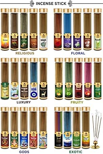 The Aroma Factory Organic Dhoop Cones | Rose, Mogra & Lavender Incense Cones |No Charcoal, Scented Incense | 3x30 Cones, Pack of 3