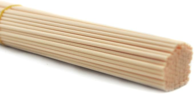 100 Pieces Fiber Reed Diffuser Replacement Refill Sticks (10" x 3mm, Beige)