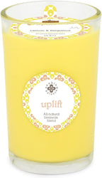 Root Candles Seeking Balance Wood Wick Spa Candle Aromatherapy Candles, 8-Ounce, Uplift: Lemon & Bergamot