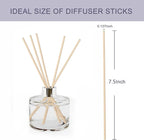 HOSSIAN 50pcs Reed Diffuser Sticks - Wood Rattan-Reed Sticks -Essential Oil Aroma Diffuser Sticks- Spa-Aromatherapy(Primary Color7.5/19cm)