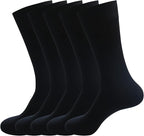 Men's Dress Socks 5 Pairs Mens Cotton Calf Business Formal Socks Soft Breathable Athletic Long Crew Casual Socks
