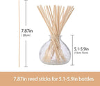 HOSSIAN Fiber Reed Diffuser Replacement Refill Sticks, Diffuser Refills, Spa, Aromatherapy (Primary Color 7.87" x 3mm)