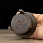 Incense Burner Chinese Incense Holder Brass Incense Burner Zen Copper Incense Burner Antique Style Home Office Fengshui Decor 3 * 3 * 3.4IN 0.8LB