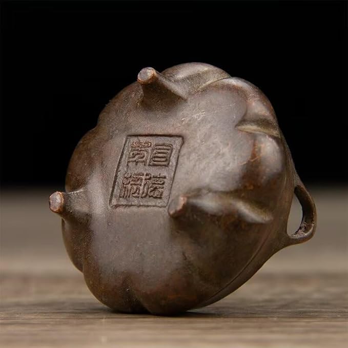 Incense Burner Chinese Incense Holder Brass Incense Burner Zen Copper Incense Burner Antique Style Home Office Fengshui Decor 2 * 2 * 1.4IN 0.2LB