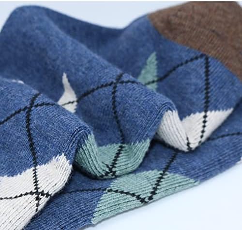 HHX YONLEE Dress Socks 5/6/10 Pairs Crew Argyle Colorful Cotton Novelty Casual Happy Fun