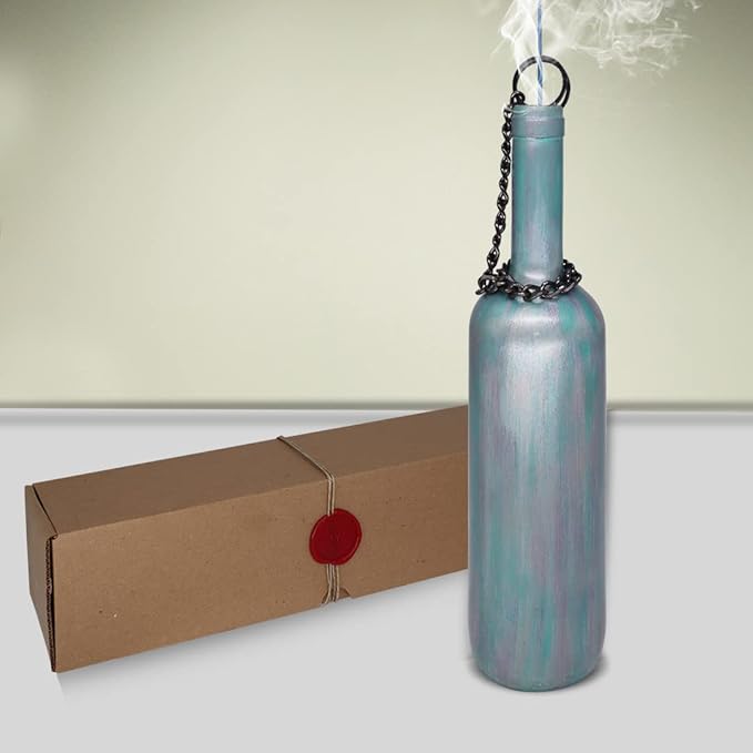 Sermo Glass Smoking Bottle Incense Holder Burner (Opally)