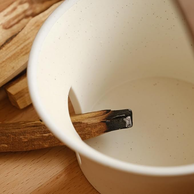 Round Palo Santo Holder, Stick Burning Incense Burner, Home Decor for Meditation or Relaxation, Spiritual Gift