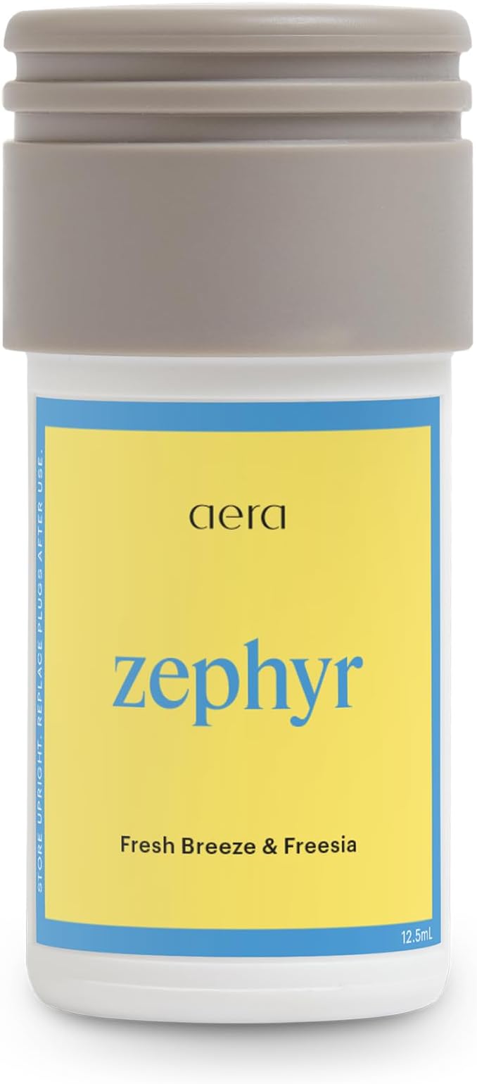 AERA Mini Zephyr - Essential Oil for Home-Simple and Minimal Fragrance - Notes of Lotus Petals Sandalwood and Lily of The Valley - Scent Refill - Capsule Size Works with Mini Diffuser