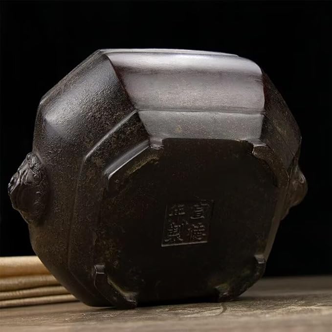 Incense Burner Chinese Incense Holder Brass Incense Burner Zen Copper Incense Burner Antique Style Home Office Fengshui Decor 7.7 * 6.5 * 3.5IN 5.5LB