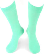 Feraricci Solid Color Casual Dress Socks for Men - Colorful & Comfortable Crew Socks