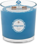 Root Candles Seeking Balance Wood Wick Spa Candle Aromatherapy Candles, 12-Ounce, Empower: Lavandin & Patchouli