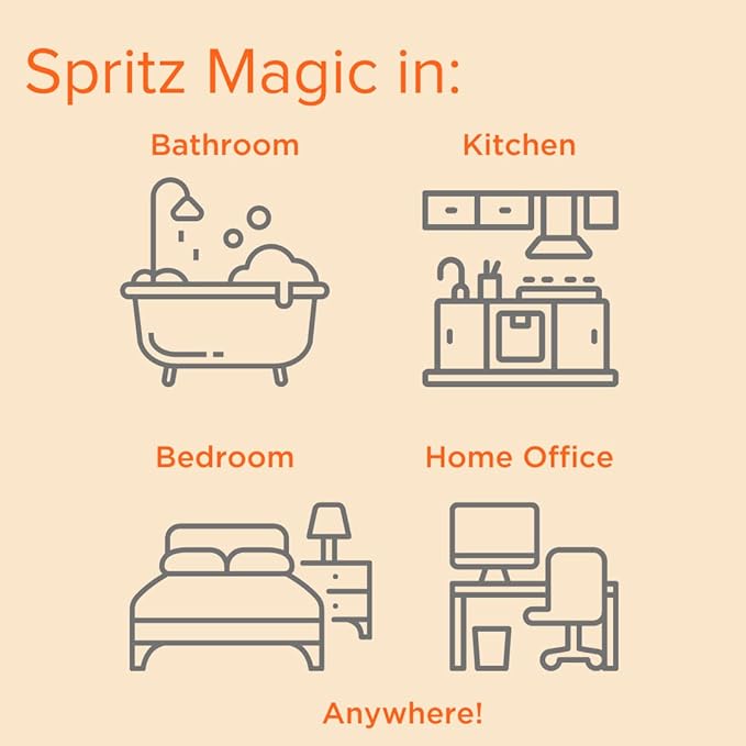 Citrus Magic Odor Eliminator Air Freshener Spray for Home, Orange Blast, 3-Ounce, Pack of 3