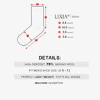 LIXIA Men's Thin Merino Wool Socks, Cozy Winter Warm Breathable Mid-calf Casual Dress Liners 3/6 Pairs Pack