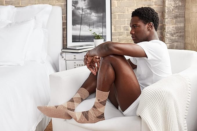Polo Ralph Lauren Men's Cotton Ribbed Dress Crew Socks -3 Pair Pack-Soft and Lightweight Cotton Comfort