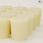 18PCS Beeswax Votive Candles Bulk, Pure Natural Beeswax - 15 Hour Burn Time, Unscented Handmade Candles for Church and Festival Decoration(Ivory)