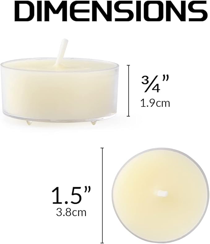 36 Count Pure Beeswax tealight Candles Bulk -Small Beeswax Candle Natural Scent Organic Smokeless Candle - Off White