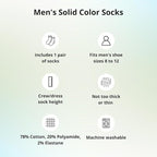 tiemart Men's Socks, Fits Men's Shoe Sizes 8-12