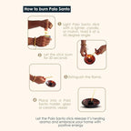 Palo Santo Incense Sticks (12 Pack) and Holder from Peru Premium Authentic - Handmade & Hand Rolled - Cleansing Bad Energy (Incense Sticks)