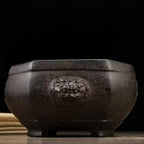 Incense Burner Chinese Incense Holder Brass Incense Burner Zen Copper Incense Burner Antique Style Home Office Fengshui Decor 7.7 * 6.5 * 3.5IN 5.5LB