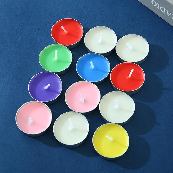 Tea Candles Wedding Party and Home Decoration Votive Parties Tealight Small Wishing Bulk 10 Pack with 1.5-2 Hours Extended Burn Time Mini for Birthday Halloween Emergency Family Gatherings(LVSE)