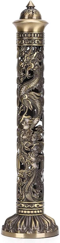 Dragon Phoenix Charcoal Incense Incense Holder, Dragon Incense ——Relief Craft Ornaments, Incense Stick Holder, Room Vertical Incense Holder for Aromatherapy Home Decor Office